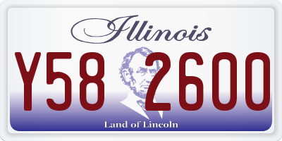 IL license plate Y582600