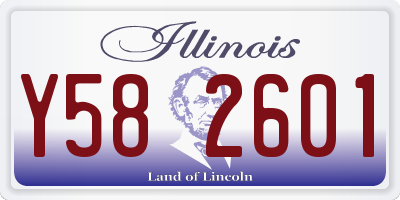 IL license plate Y582601