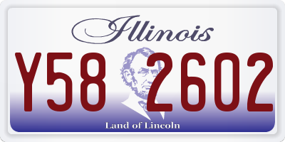 IL license plate Y582602