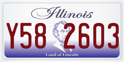 IL license plate Y582603