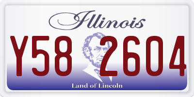 IL license plate Y582604
