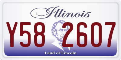 IL license plate Y582607
