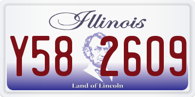 IL license plate Y582609