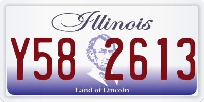 IL license plate Y582613