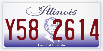 IL license plate Y582614