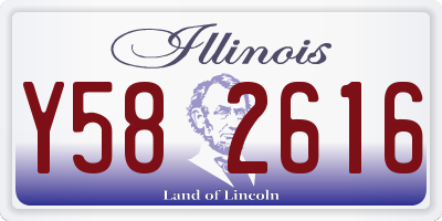 IL license plate Y582616