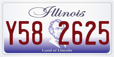IL license plate Y582625