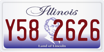 IL license plate Y582626