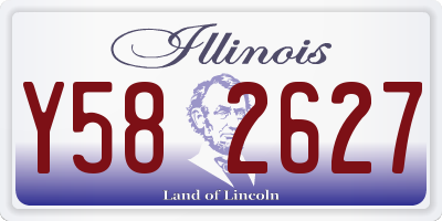 IL license plate Y582627