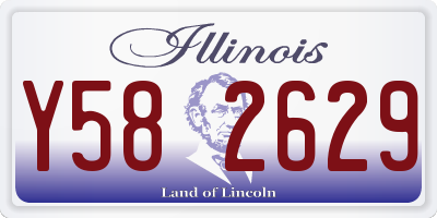 IL license plate Y582629