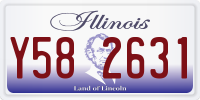 IL license plate Y582631
