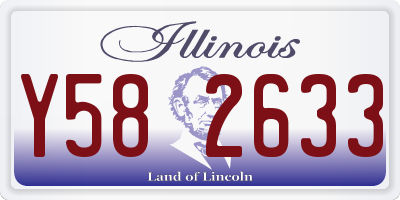 IL license plate Y582633