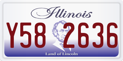 IL license plate Y582636