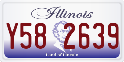 IL license plate Y582639