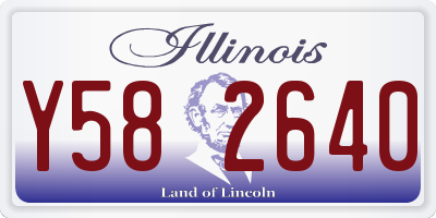 IL license plate Y582640
