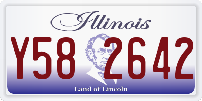 IL license plate Y582642