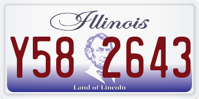 IL license plate Y582643