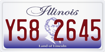 IL license plate Y582645