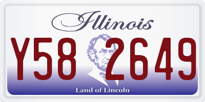 IL license plate Y582649