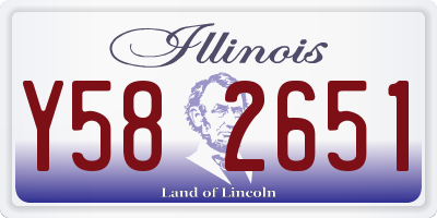 IL license plate Y582651