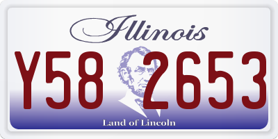 IL license plate Y582653