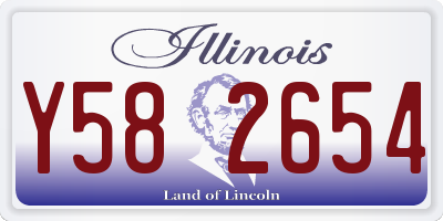 IL license plate Y582654