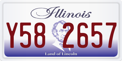 IL license plate Y582657