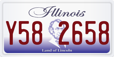IL license plate Y582658