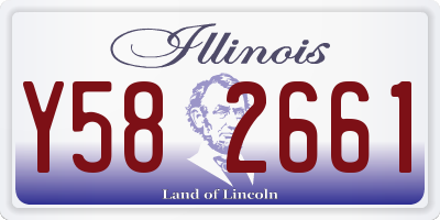 IL license plate Y582661