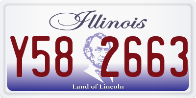 IL license plate Y582663
