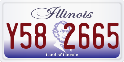 IL license plate Y582665