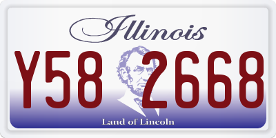 IL license plate Y582668