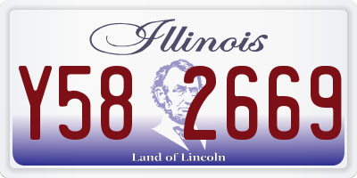 IL license plate Y582669