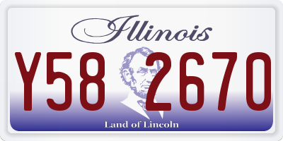 IL license plate Y582670