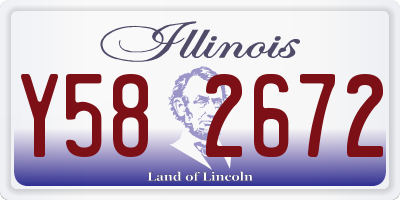 IL license plate Y582672