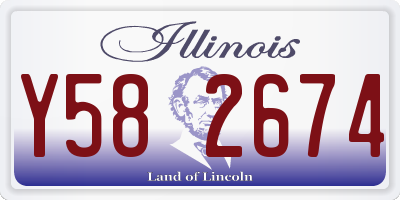 IL license plate Y582674