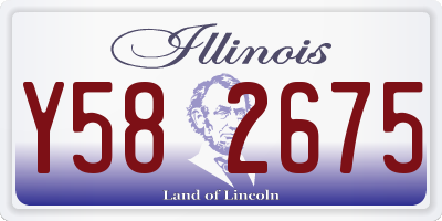IL license plate Y582675