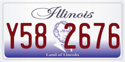 IL license plate Y582676