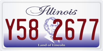 IL license plate Y582677