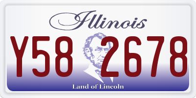 IL license plate Y582678