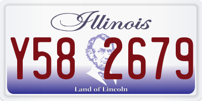 IL license plate Y582679