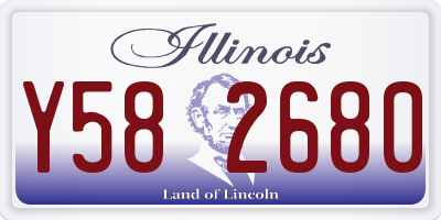 IL license plate Y582680
