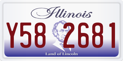 IL license plate Y582681