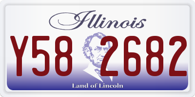 IL license plate Y582682