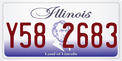 IL license plate Y582683