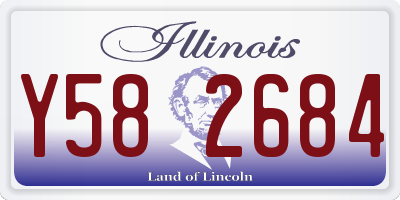 IL license plate Y582684