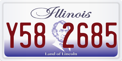 IL license plate Y582685