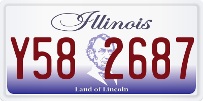 IL license plate Y582687