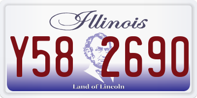 IL license plate Y582690