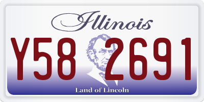 IL license plate Y582691